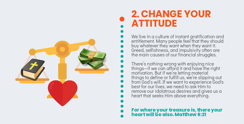 7 Ways You Can Become A Good Financial Steward - Change your attitude