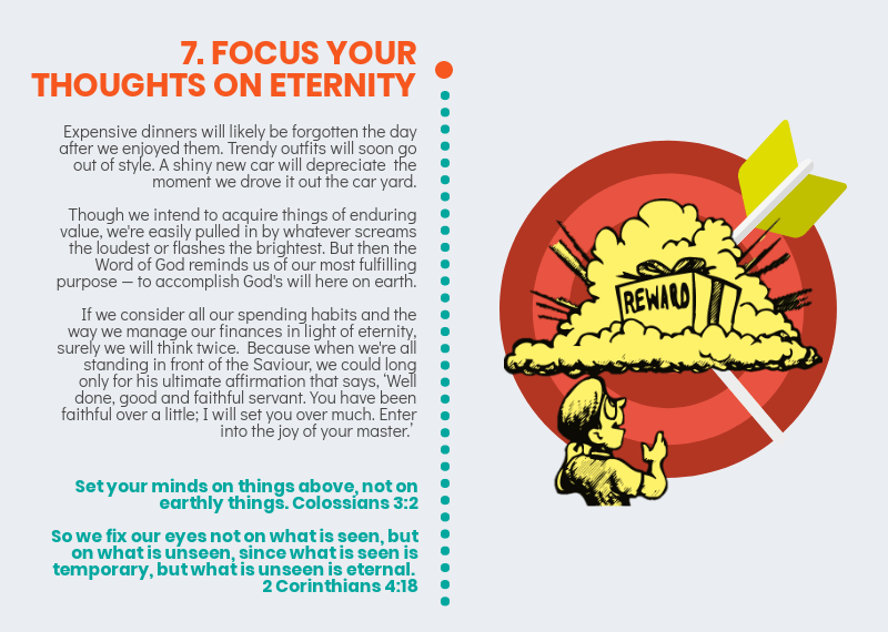 7 Ways You Can Become A Good Financial Steward - Focus your thoughts on eternity