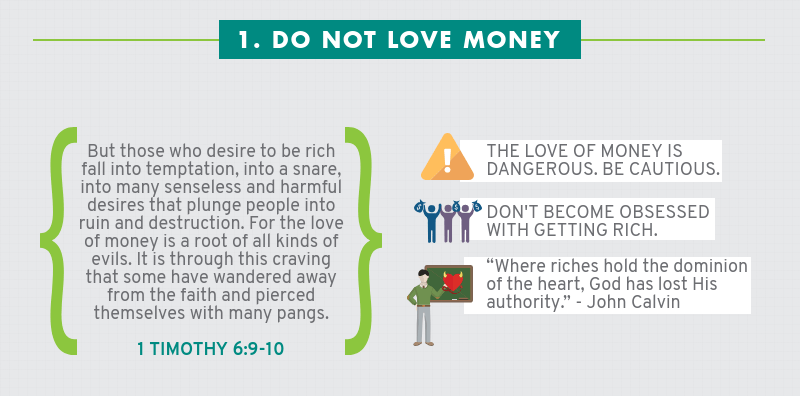Infographic: Four Ways How Not To Handle Money - Do not love money