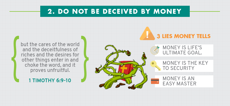 Infographic: Four Ways How Not To Handle Money - Do not be deceived by money