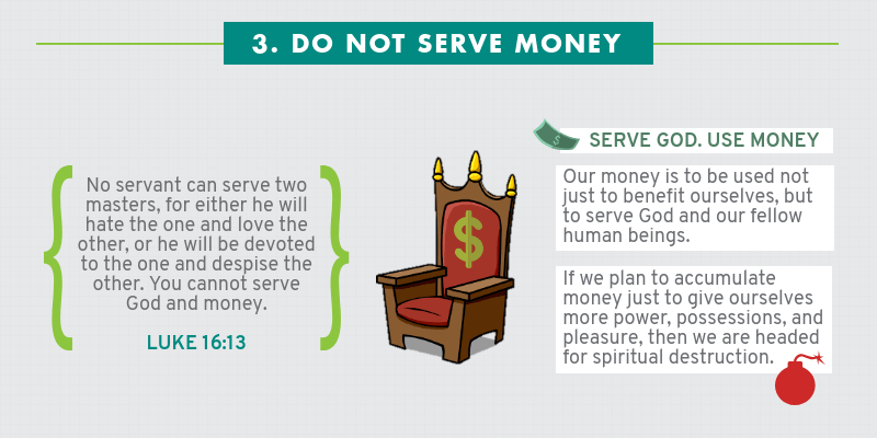 Infographic: Four Ways How Not To Handle Money - Do not serve money